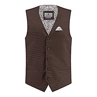 WAISTCOAT STRUCTURE CHOCOLATE - Fred's Threads