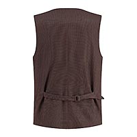 WAISTCOAT STRUCTURE CHOCOLATE - Fred's Threads