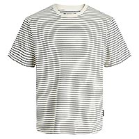 DOVER STRIPED TEE ANTIQUE WHITE - Jack & Jones