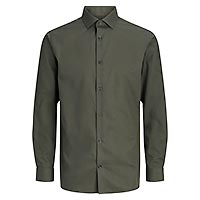 JPRBLAPARKER DETAIL LS SHIRT FOREST NIGHT - Jack & Jones