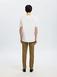 SLMASPEN SS ONECK TEE BRIGHT WHITE - Selected