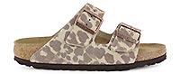 ARIZONA LEO PRINT SUEDE SANDCASTLE - Birkenstock