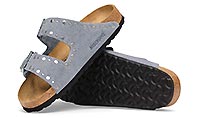 ARIZONA SUEDE RIVET STONE BLUE - Birkenstock