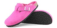 BOSTON FUR SUEDE FUSCHIA TULIP - Birkenstock