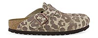 BOSTON LEO PRINT SUEDE SANDCASTLE - Birkenstock
