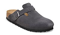BOSTON SUEDE CHARCOAL REG - Birkenstock
