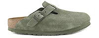 BOSTON SUEDE GREEN THYME - Birkenstock