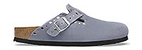 BOSTON SUEDE RIVET STONE BLUE - Birkenstock