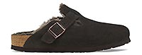 BOSTON SUEDE SHEARLING MOCCA - Birkenstock