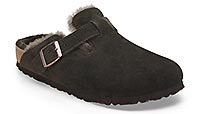 BOSTON SUEDE SHEARLING MOCCA - Birkenstock