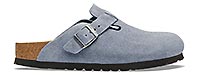 BOSTON SUEDE STONE BLUE - Birkenstock