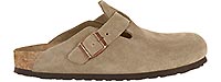 BOSTON SUEDE TAUPE NARROW - Birkenstock