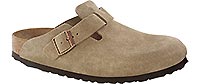 BOSTON SUEDE TAUPE NARROW - Birkenstock