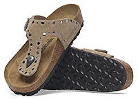 GIZEH RIVET DAIM TAUPE - Birkenstock