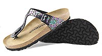 GIZEH SHINY SNAKE MULTI - Birkenstock