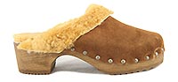 BOSABO CLOG 5 FUR COGNAC - Bosabo