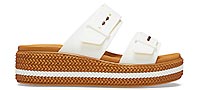 BROOKLYN BUCKLE WEDGE CHALK - Crocs