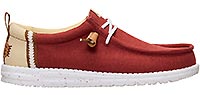 WALLY CRAFT LINEN RED BURNT - Hey Dude