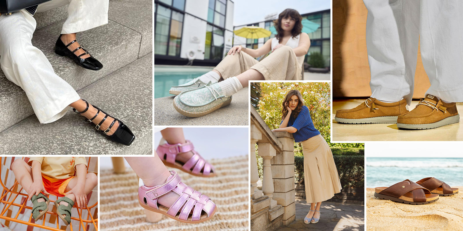 Discover our summer shoes for women, men and kids 